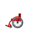 manual wheelchair on platform BlobMoji