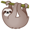 sloth on platform BlobMoji