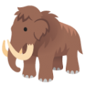 mammoth on platform BlobMoji