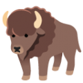 bison on platform BlobMoji