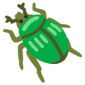 beetle on platform BlobMoji
