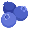 blueberries on platform BlobMoji