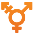 transgender symbol on platform BlobMoji