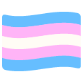 transgender flag on platform Emojiall Bubble
