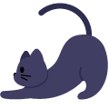 black cat on platform Emojiall Bubble