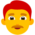 man: red hair on platform Emojiall Bubble