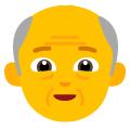 old man on platform Emojiall Bubble