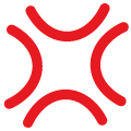 anger symbol on platform Emojiall Bubble
