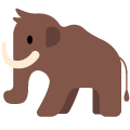 mammoth on platform Emojiall Bubble