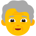 older person on platform Emojiall Bubble