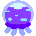 jellyfish on platform Emojiall Bubble