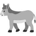 donkey on platform Emojiall Bubble