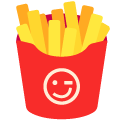 fries on platform Emojiall Bubble