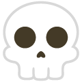 skull on platform Emojiall Bubble