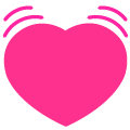 heartbeat on platform Emojiall Bubble