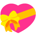 gift heart on platform Emojiall Bubble