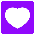 heart decoration on platform Emojiall Bubble