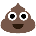 pile of poo on platform Emojiall Bubble