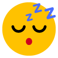 sleeping on platform Emojiall Bubble