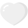 white heart on platform Emojiall Bubble