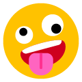 zany face on platform Emojiall Bubble