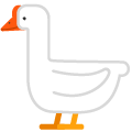goose on platform Emojiall Bubble