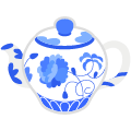 teapot on platform Emojiall Bubble