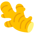 ginger root on platform Emojiall Bubble