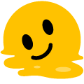 melting face on platform Emojiall Bubble