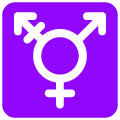 transgender symbol on platform Emojiall Bubble