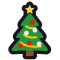 Christmas tree on platform Emojiall Classic