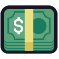 dollar banknote on platform Emojiall Classic