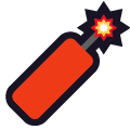 firecracker on platform Emojiall Classic