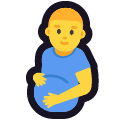 pregnant man on platform Emojiall Classic