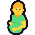 pregnant person on platform Emojiall Classic