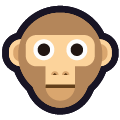 monkey face on platform Emojiall Classic