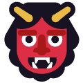 japanese ogre on platform Emojiall Classic