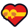 gift heart on platform Emojiall Classic
