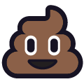pile of poo on platform Emojiall Classic