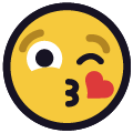 kissing heart on platform Emojiall Classic