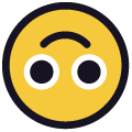 upside down face on platform Emojiall Classic