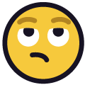 face with rolling eyes on platform Emojiall Classic