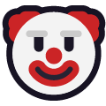 clown face on platform Emojiall Classic