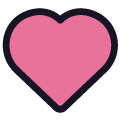 pink heart on platform Emojiall Classic