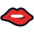 biting lip on platform Emojiall Classic