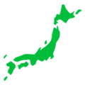 map of Japan on platform Docomo