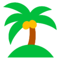 palm tree on platform Docomo