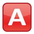 A button (blood type) on platform EmojiDex