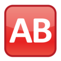 AB button (blood type) on platform EmojiDex