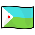 flag: Djibouti on platform EmojiDex